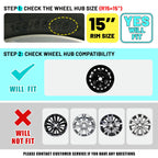 15 inch Hubcaps Steel Wheel for 2009-2020 Honda FIT