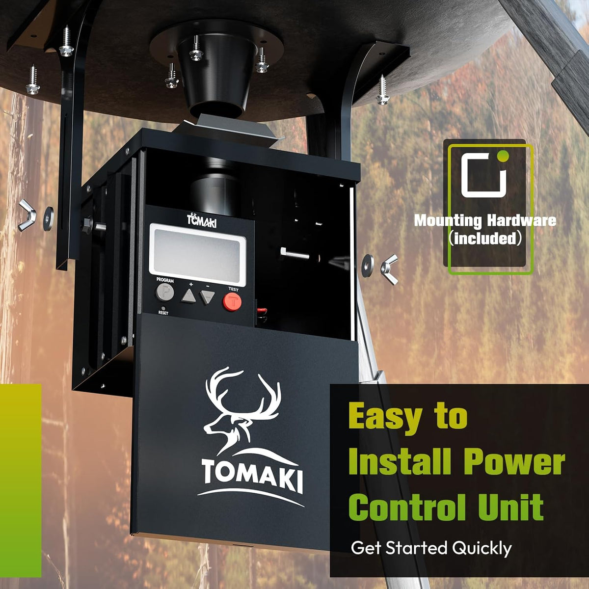 6V Deer Feeder Kit, Motor and Timer Metal Kit, Digital Game FeederTimer, Mounting Bracket Included, Up to 8 Feed