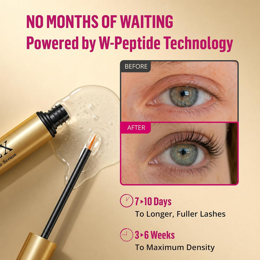 2026 New Version Lash Serum for Eyelash Growth – 7-Day Visible Results, Vegan & Hormone-Free, Botanical Peptide