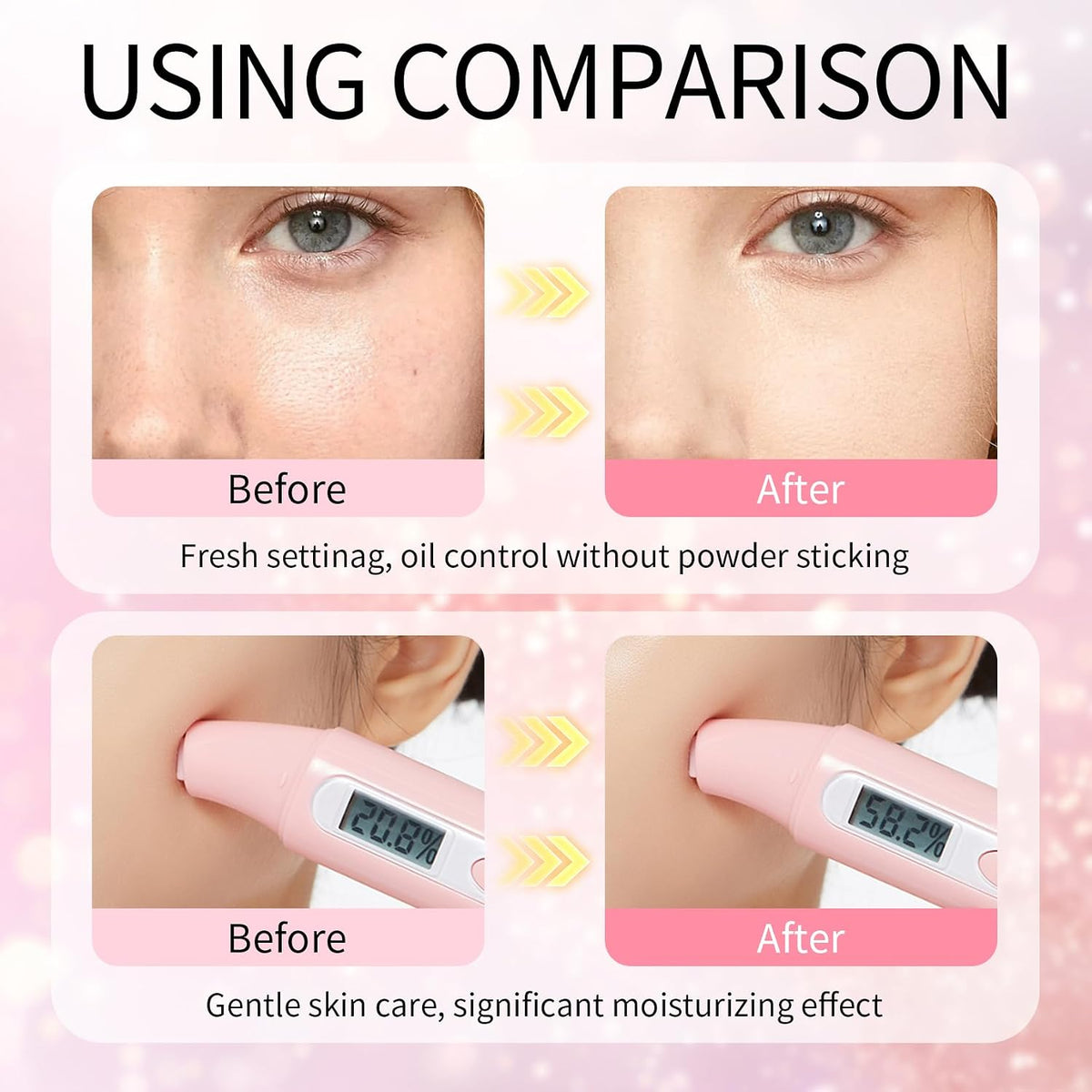 Glow Makeup Setting Spray, Shimmer Dewy Hydrating Setting Spray