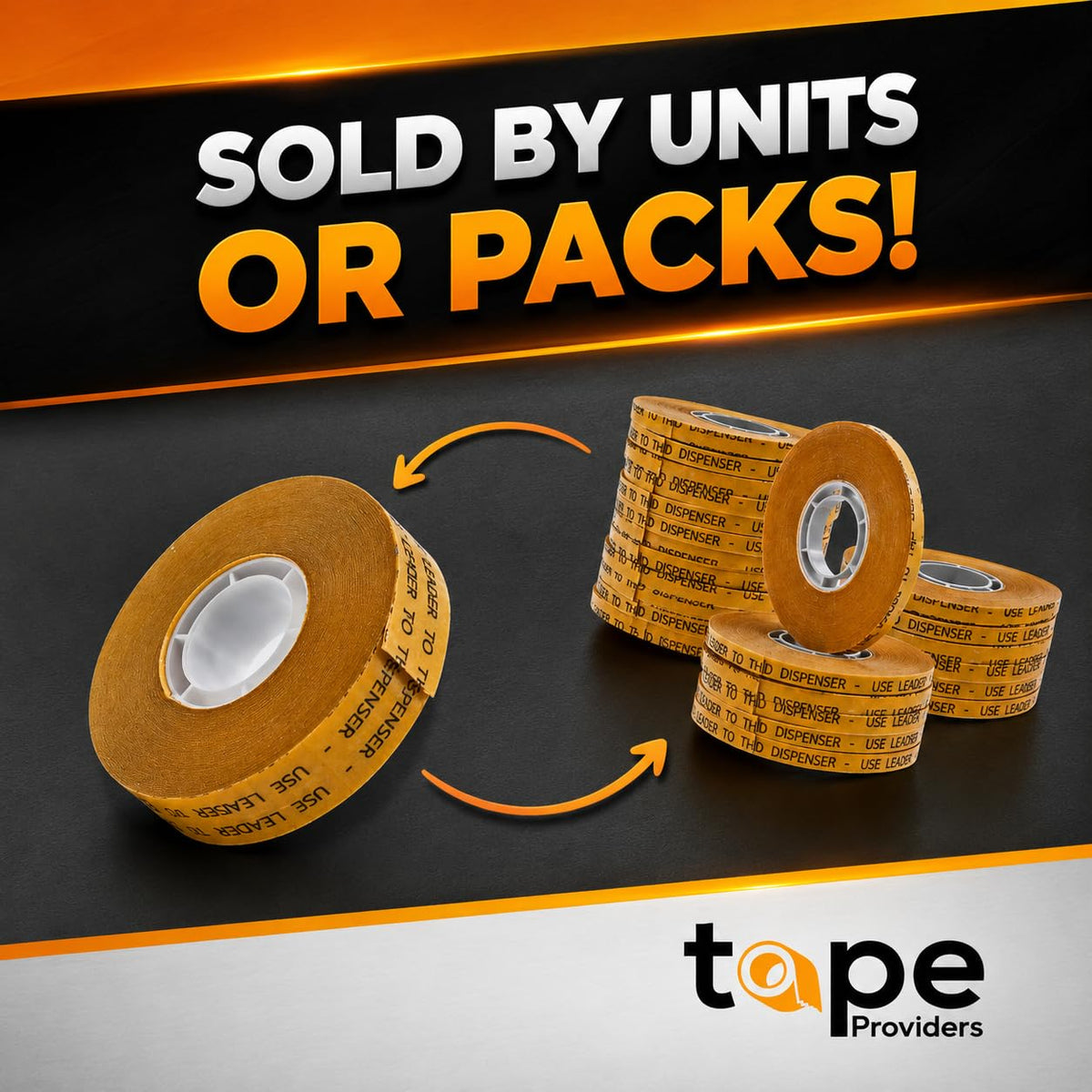 WOD General Purpose ATG Tape, 1/4 inch x 36 yds. (Set of 6 Rolls) Adhesive Transfer Tape Glider Refill Rolls Clear