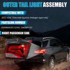 Outer Tail Light Assembly for Chevy Equinox 22-24 Halogen Right