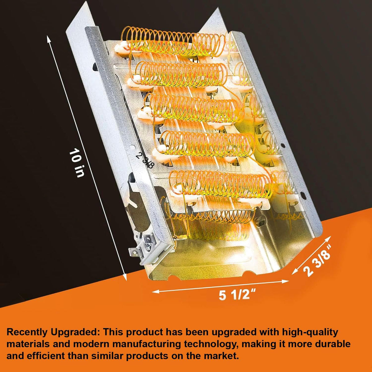 Upgraded Dryer Heating Element Replacement for Whirlpool LEQ7030KQ0 LEQ7030KQ1 LEQ7030KQ2 LEQ8000HQ0 LEQ8000HQ1 LEQ8000JQ0 LEQ8000JQ1 LEQ8000JQ2 LEQ8000JQ3 LEQ8000JQ4 LEQ8100KQ0 LEQ8100KQ1 LEQ8100KT0