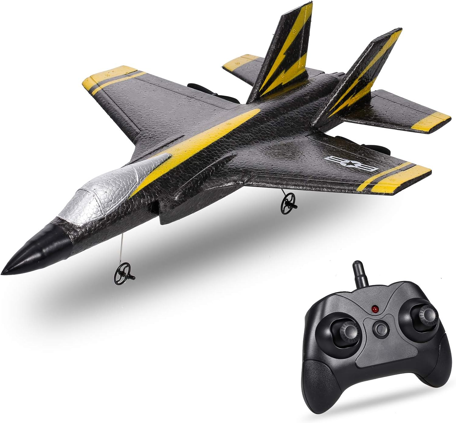 FX635 RC Airplane, 2 Channel RC Plane, 2.4Ghz Remote Control Airplane, Ready to Fly Foam Glider with 3 Axis Gyro
