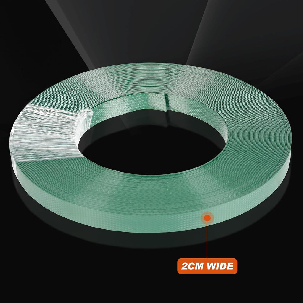 Poly Strapping 98.4FT 0.78" Green Polypropylene Heavy Duty