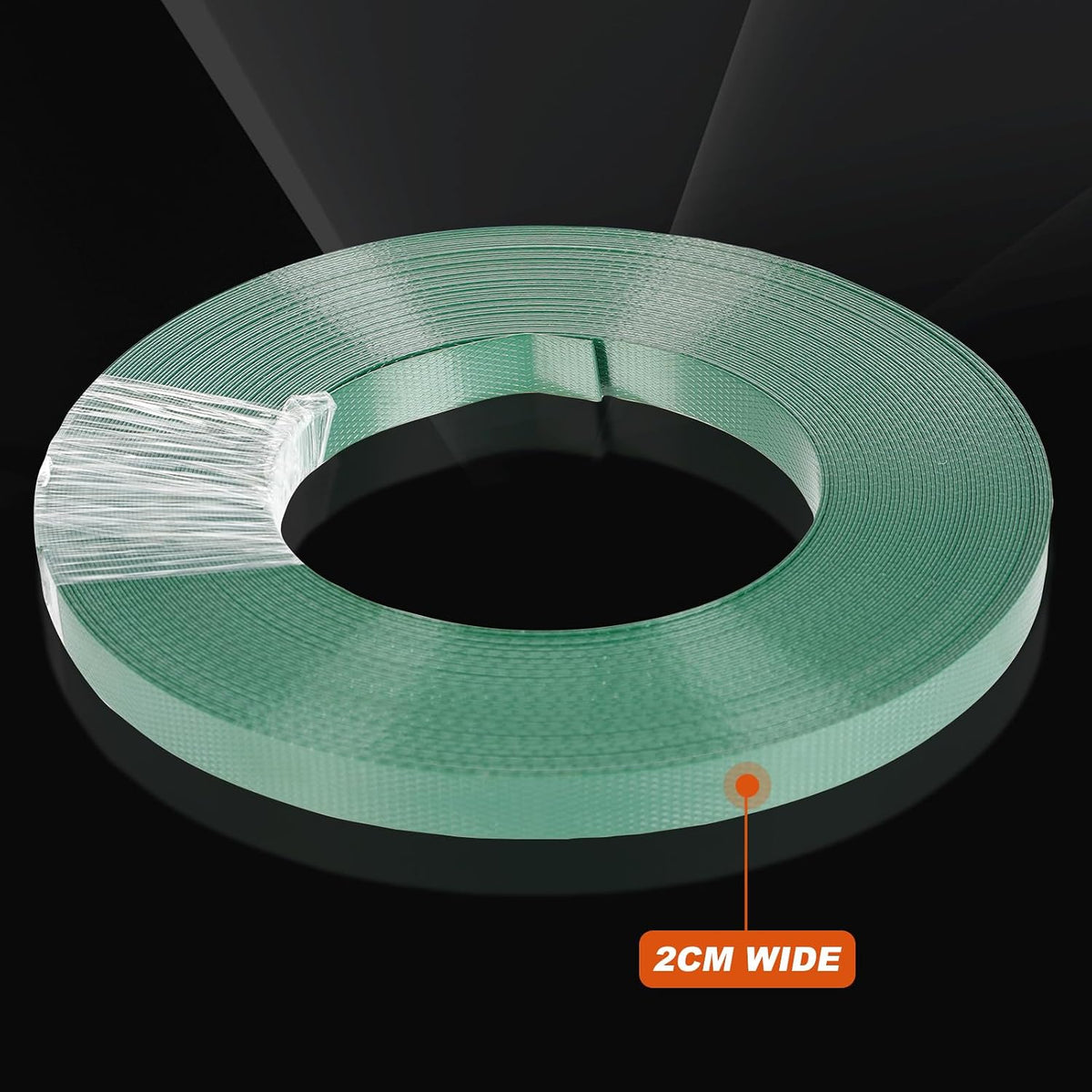 Poly Strapping 98.4FT 0.78" Green Polypropylene Heavy Duty