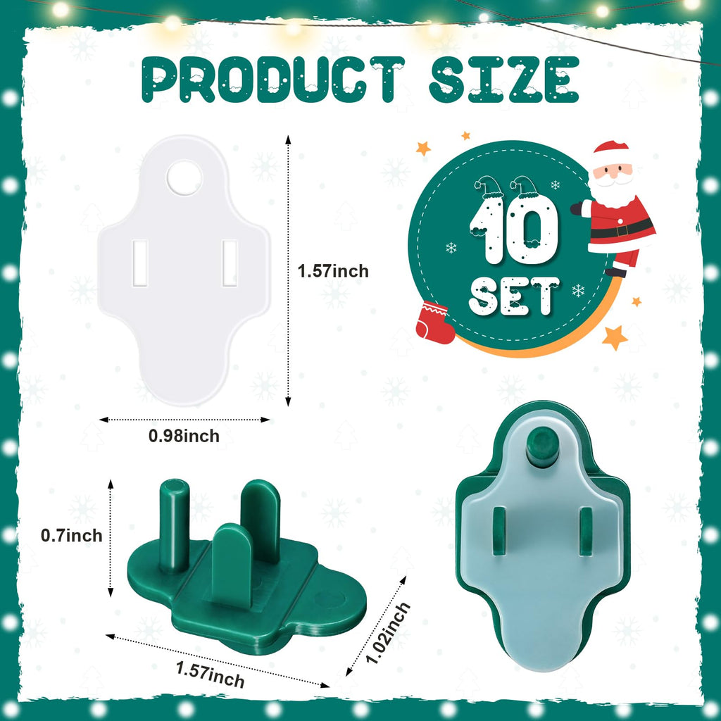 10Pack Weatherproof Gaskets & Plug Protector Covers for Electrical Outlets