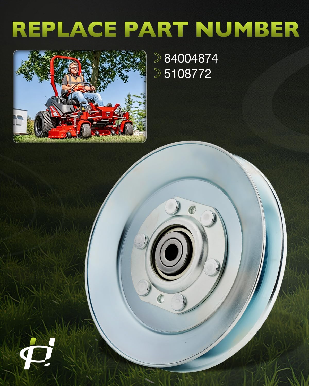 84004874 Idler Pulley fits Ferris, Snapper, Simplicity Mowers