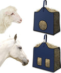 Hay Feeder for Goats and Horses - Slow Feed Design, Heavy Duty Hanging Hay Bag for Barn, Trailer & Paddock, Easy to
