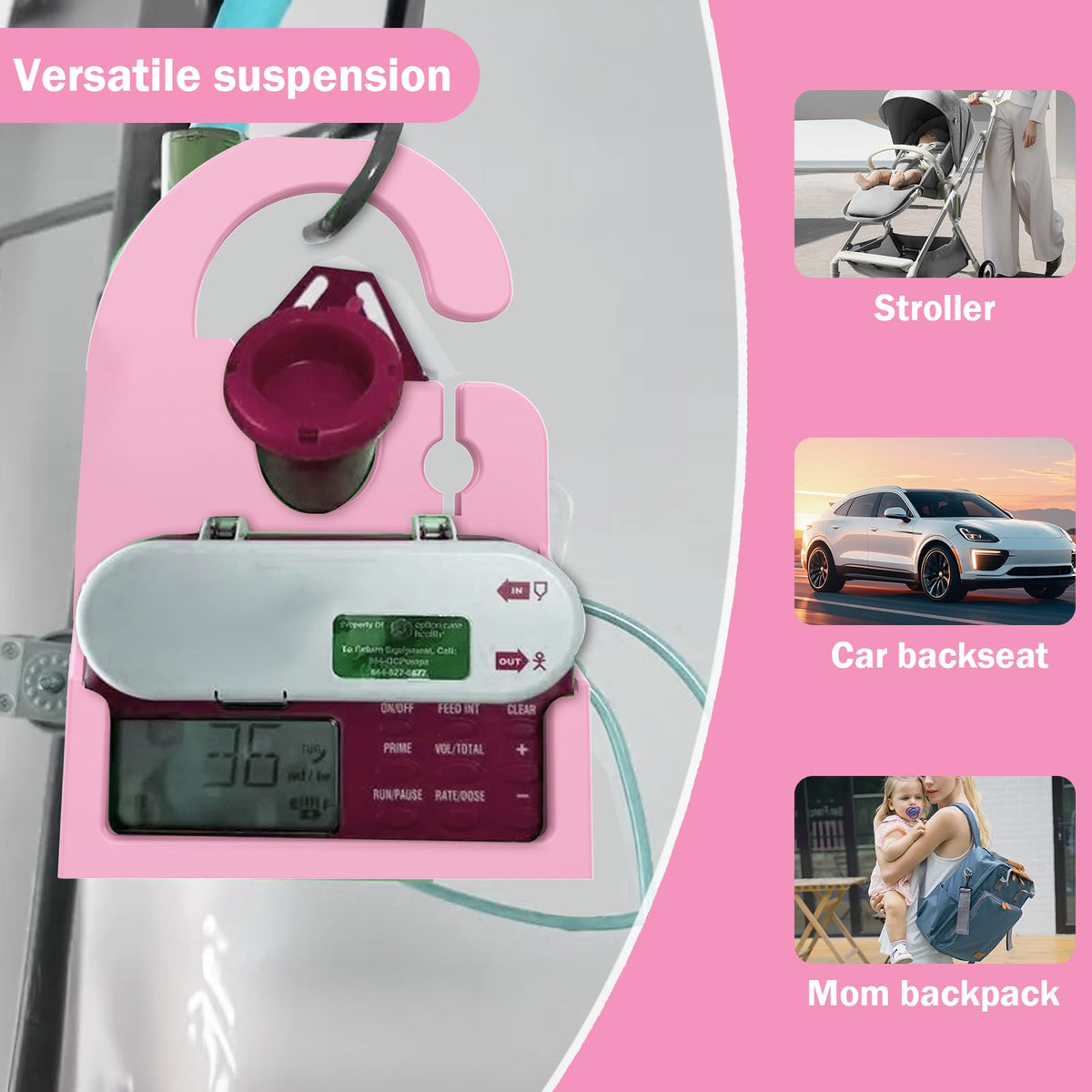 Holder Compatible with Infinity Feeding Pump（Pink）