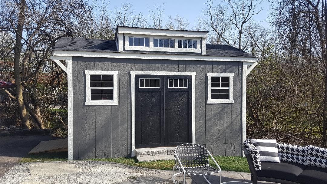 18" X 23" White Flush Mount, Safety/Tempered Glass Shed Window Storage Shed Playhouse Chicken Coop