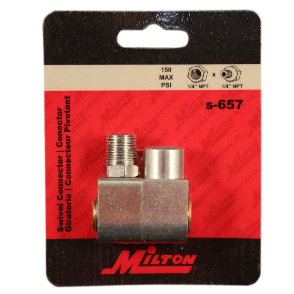Milton S-657 1/4" NPT Swivel Hose Fitting Connector