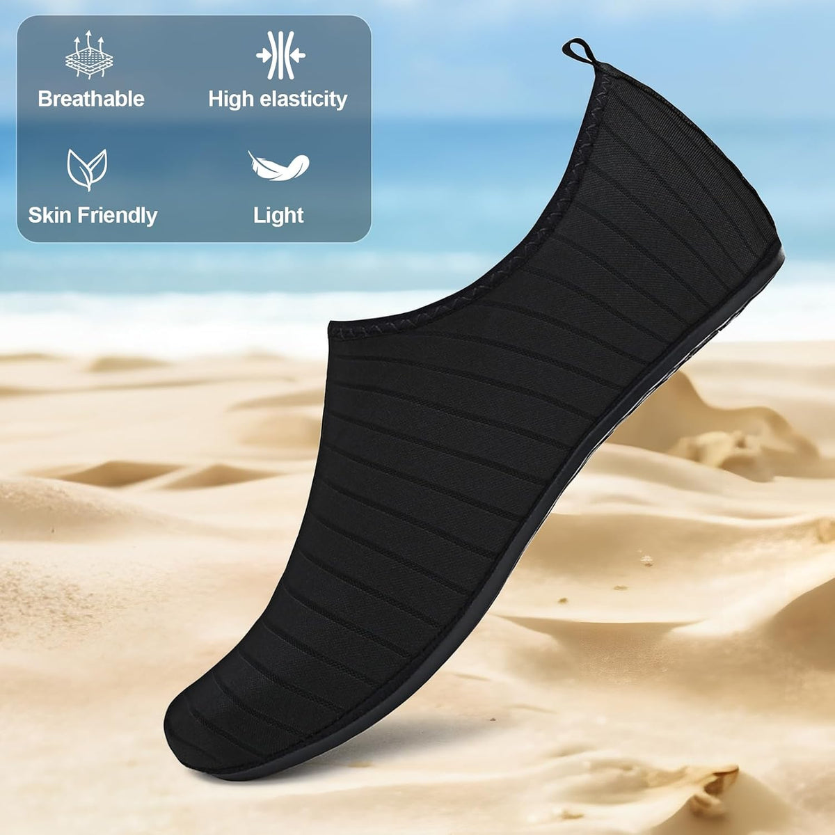 Water Shoes for Womens Mens Barefoot Aqua Yoga Socks for Pool Beach Surf Walking Water Park Boating Sports Water Shoes