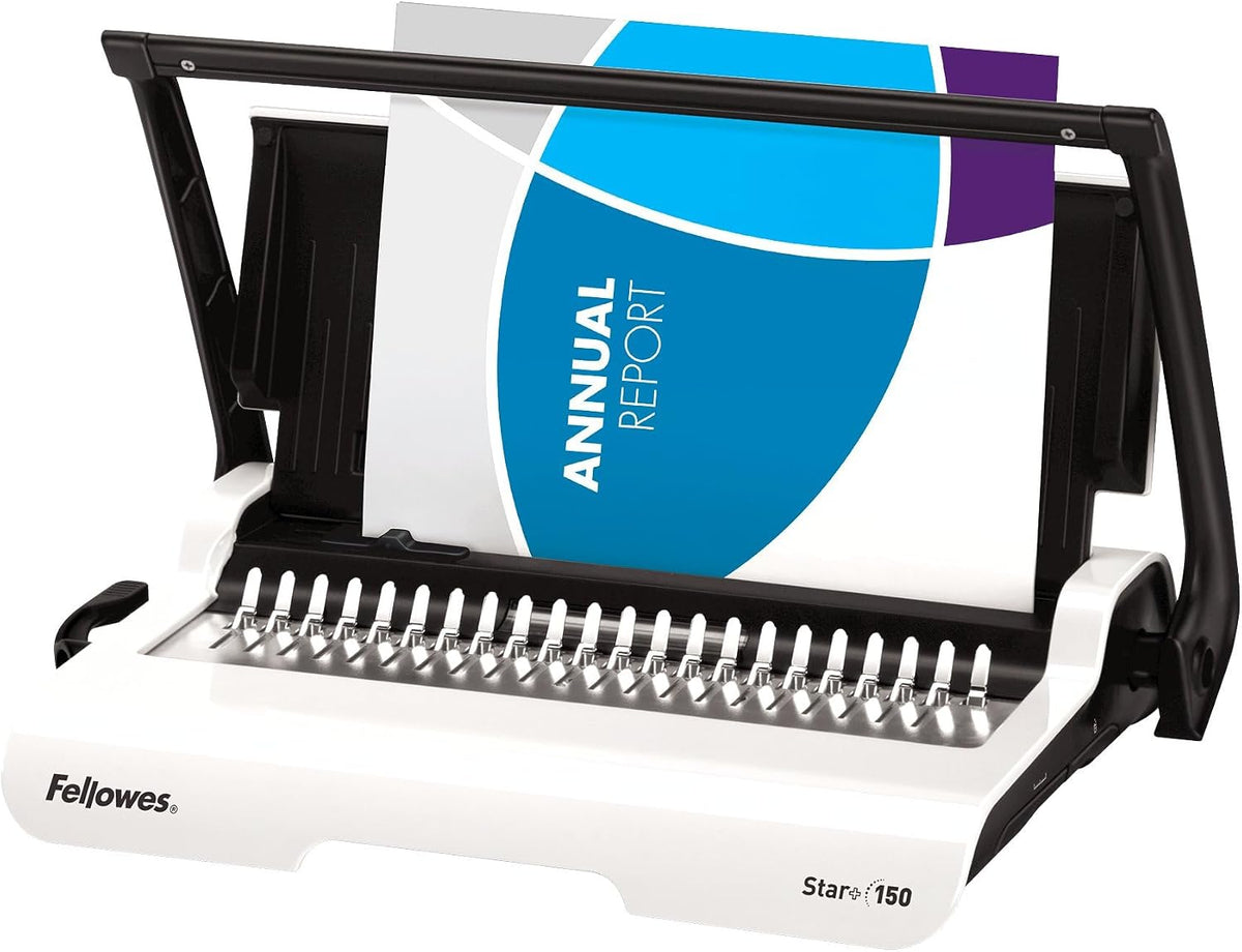 Star+ Comb Binding Machine, Classroom Must-Haves Manual Binder, 15-Sheet Punch Capacity, Perfect for School Supplies
