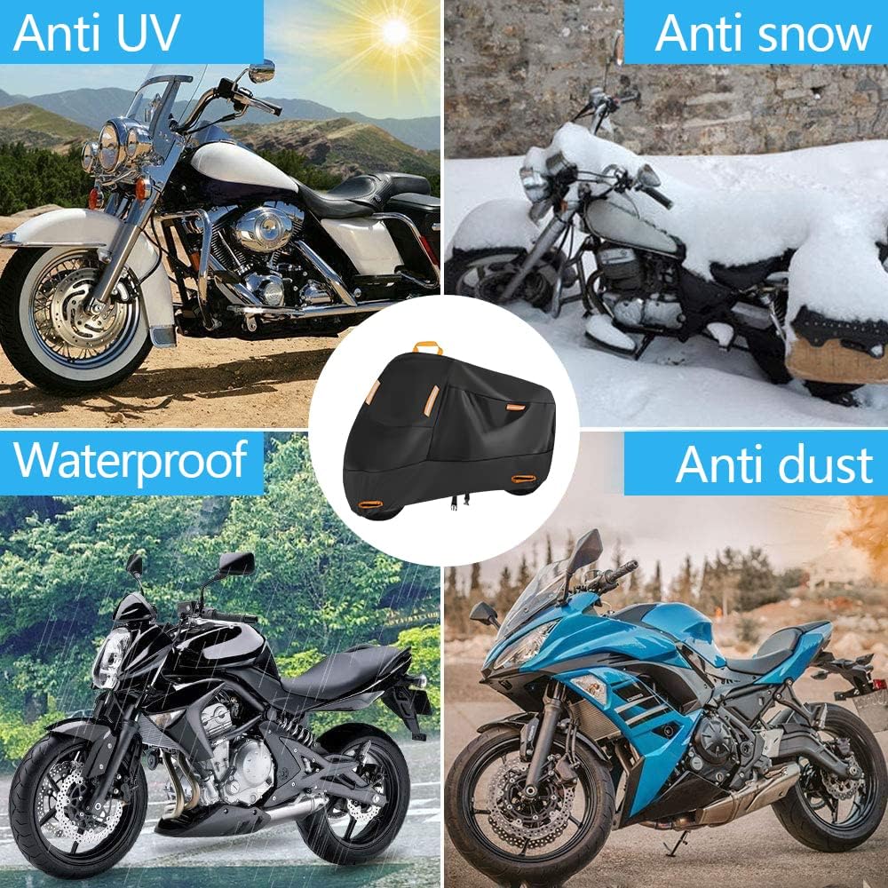Motorcycle Cover Waterproof Outdoor Heavy Duty, 86" for Dirt Bike