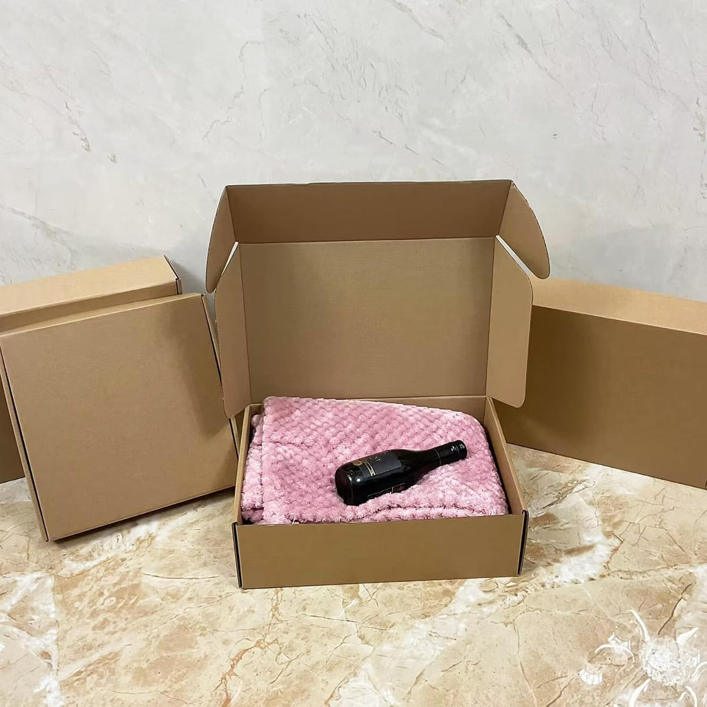 13x9x4 inch Shipping Boxes Set of 20, Brown Corrugated Cardboard Mailer Box