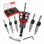 VIKECAT 9PCS Countersink Drill Bit Set, Collar Stops When Touching Wood