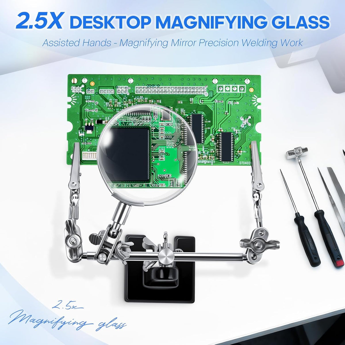 LXIANGN 2.5X Magnifying Helping Hands Soldering Station