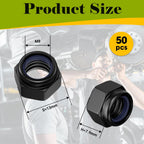 50Pcs M8-1.25 Lock Nuts, M8x1.25 Nylon Insert Locknuts, 304 Stainless Steel