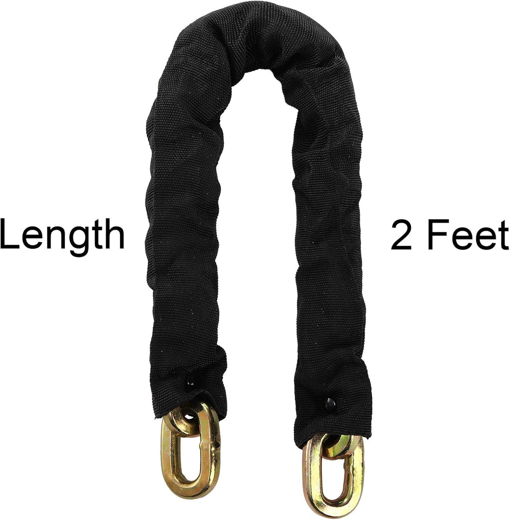 2 Feet Hardened Steel Security Chain 10KS 3/8" Thick Bike Chain | Heavy Duty Square Link Chain for Bikes