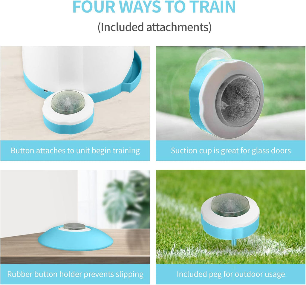 Automatic Dog Treat Dispenser with Button - Puzzle Memory Training Feeder, Pet Geek Button Treat Food Dispensing Toys