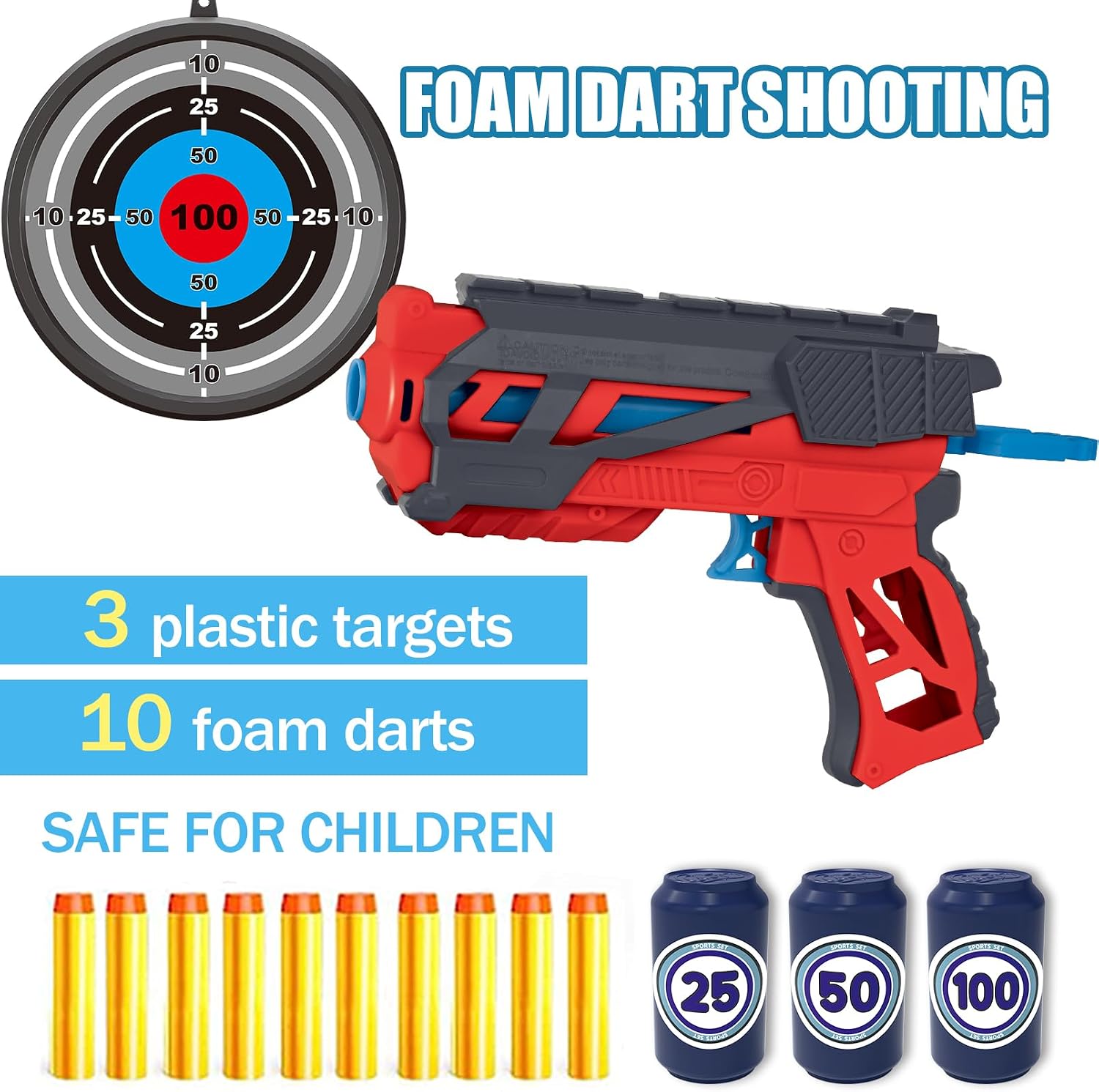 Kids Bow and Arrow Set,Archery Toy Set with Light-up LED,10 Suction Cup Arrows,Foam Dart Shooting Toy,Target and
