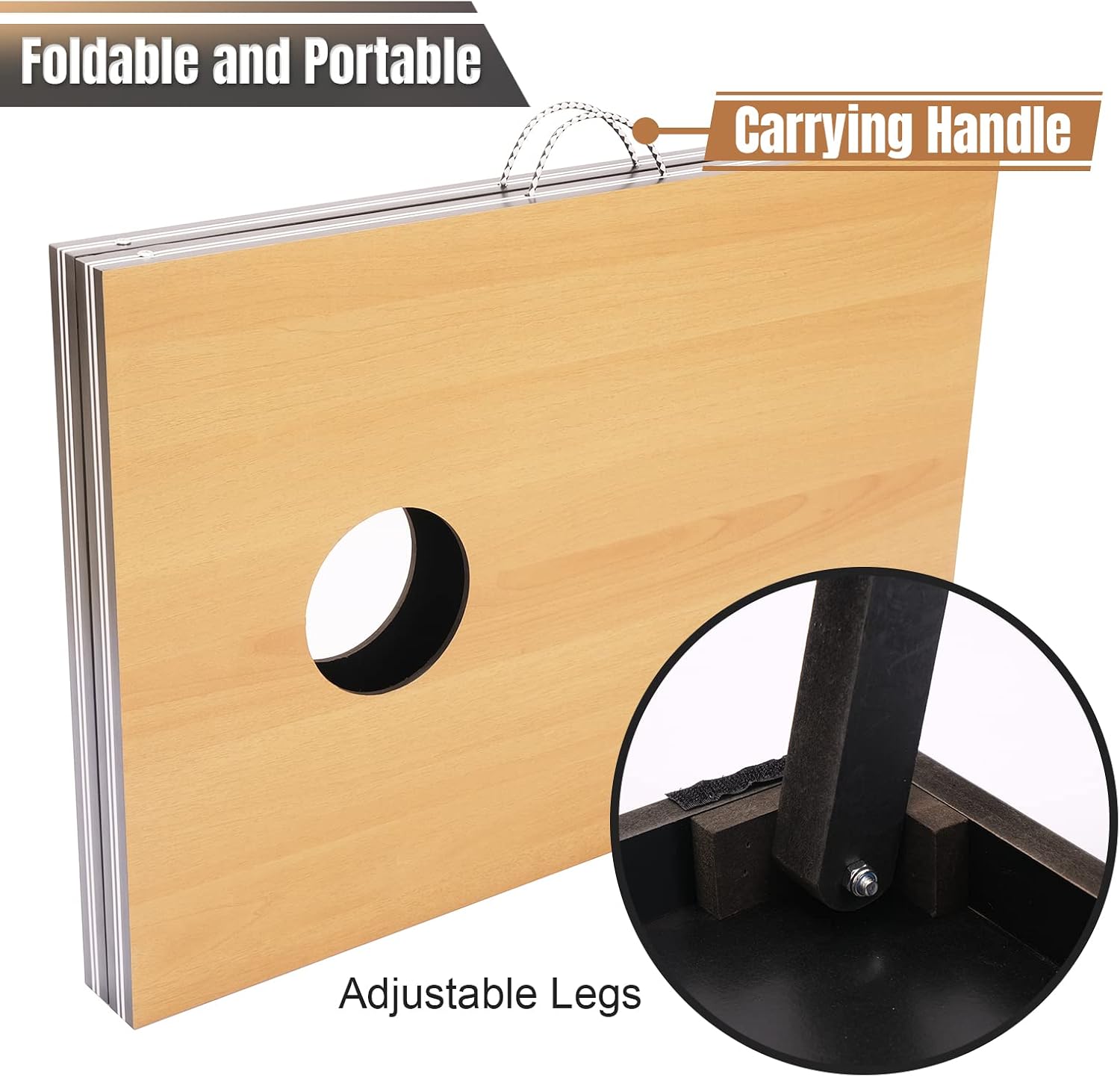 Cornhole Set 4x2 and 3X2 Regulation Size Corn Holes Sets with Carrying Bags & 8 Bean Bags Cornhole Boards Bean Toss