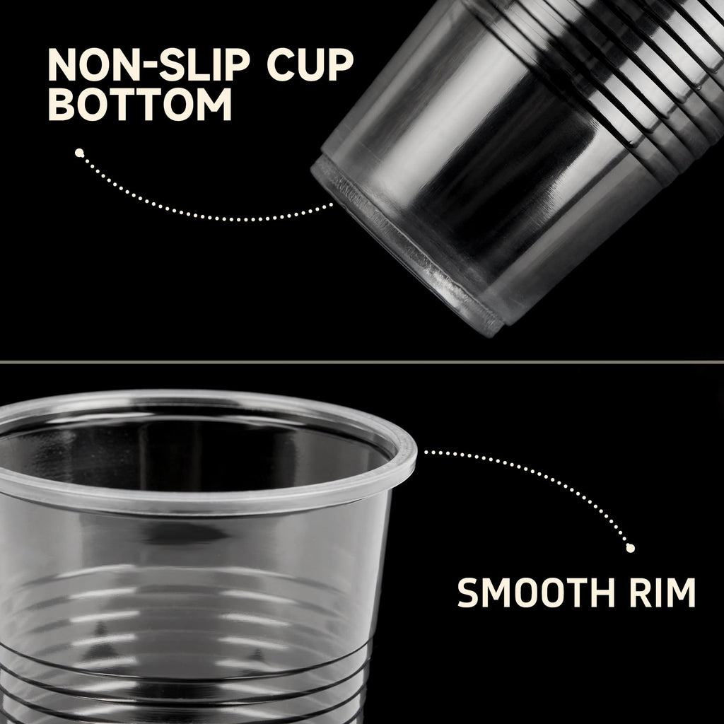5 oz Plastic Cups, 500 Pack - Clear Disposable Drinking Water Cups for Cold Beverages, Ideal for Party