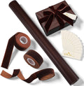 Matte Brown Christmas Kraft Wrapping Paper Roll Set Solid Color