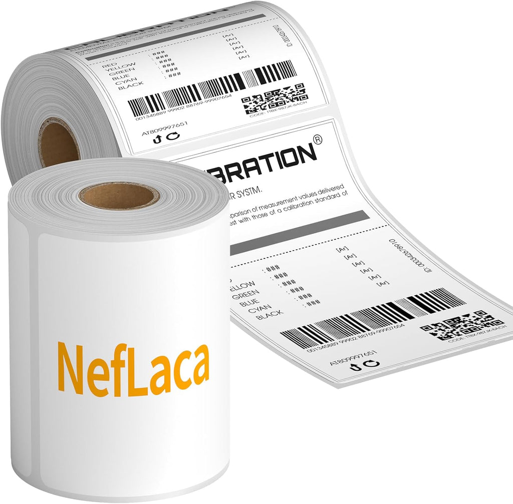 Thermal Label Roll,Shipping Label 4x6,NefLaca Mailing Label,Printer Paper 4"x6",Permanent Adhesive Label,Compatible