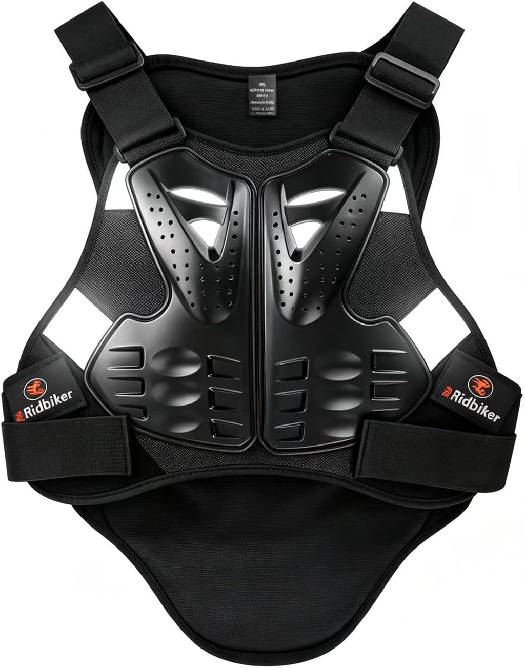 Chest Protector Motorcycle, Dirt Bike Gear Body Armor Vest Spine Back Protector for Motocross Off-Road (Reflective at