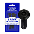 Fastenere Button Head Socket Cap Screws - 1/2-13 x 1-3/4" (5-Pcs) Alloy Steel, Fully Threaded, Fine Black Oxide Finish, Corrosion-Resistant, Machine Thread, Easy to Install w/Allen Hex Drive