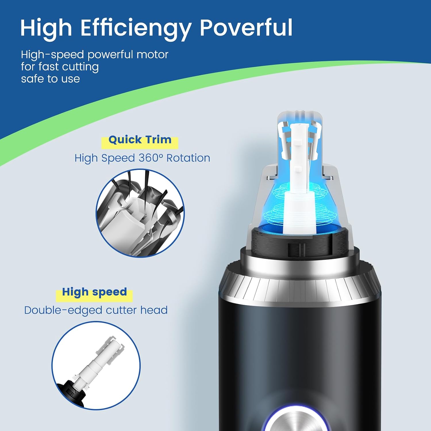 Ear and Nose Hair Trimmer for Men Women, 2026 Professional Painless USB Rechargeable Eyebrow & Facial Hair Trimmer