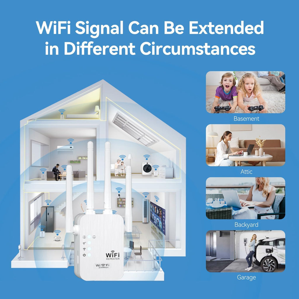 WiFi Range Extender Single Band 2.4G. | WiFi Repeater Signal Booster for Home Coverage