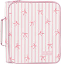 Zippered Binder Bag with Handle, 2-Inch 3-Ring O-Ring, 500-Sheet Capacity, Includes Zip Pocket, 5-Tab Expanding File