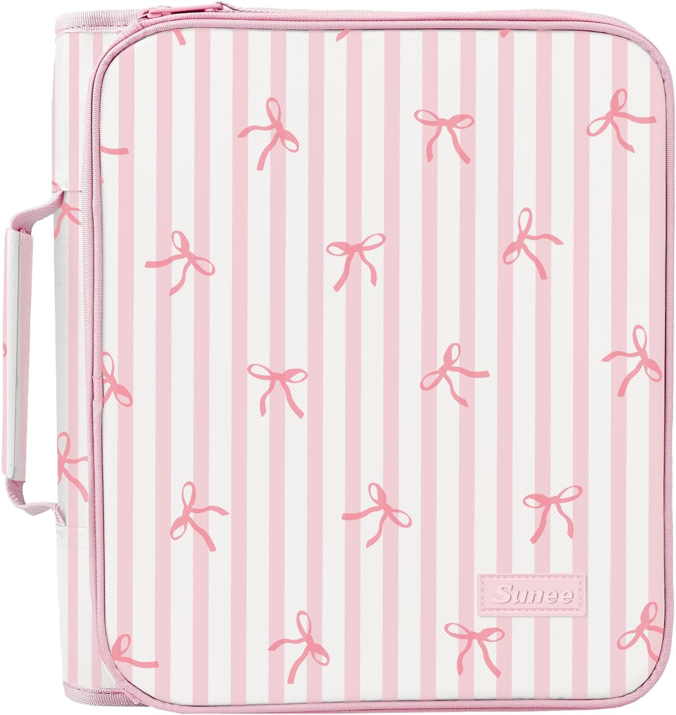 Zippered Binder Bag with Handle, 2-Inch 3-Ring O-Ring, 500-Sheet Capacity, Includes Zip Pocket, 5-Tab Expanding File