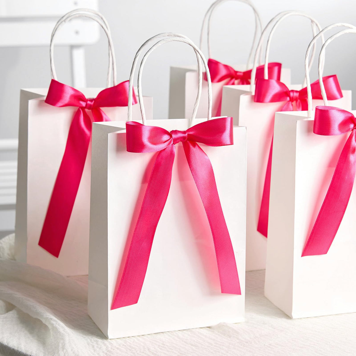 Hot Pink Satin Ribbon 1 Inch x 100 Yards