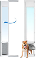 Large Dog Door for Sliding Glass Door,Openable Pet Door for Sliding Glass Doors, All-Metal Framed & Panel & Lock