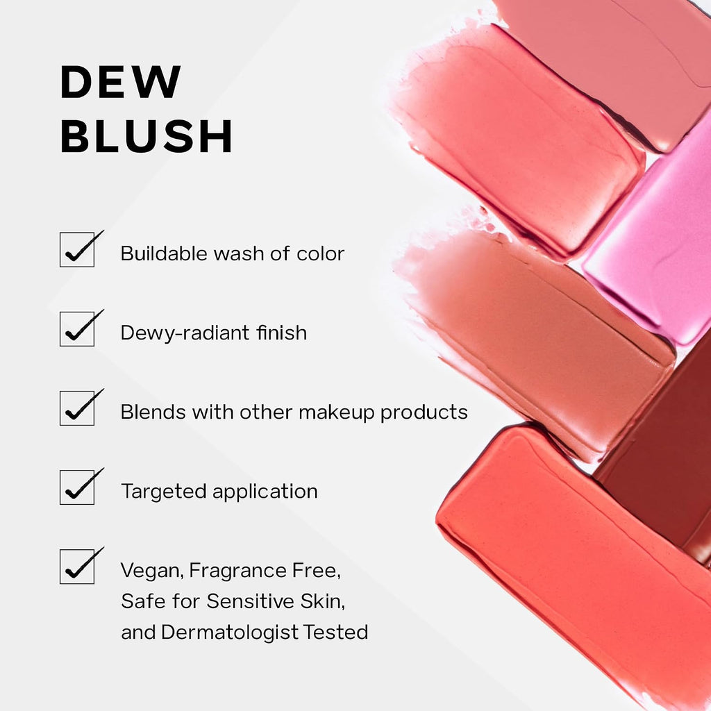 Mini Dew Liquid Blush for Cheeks, Travel Size, Sweetie (.24 oz)