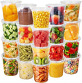 72 Sets (144-Piece) Deli Containers with Lids,24oz X 72 Set Each