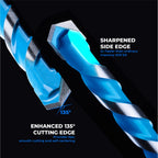 toolant 1/2" Shockproof Hex Shank Masonry Drill Bits, 5-Piece Set