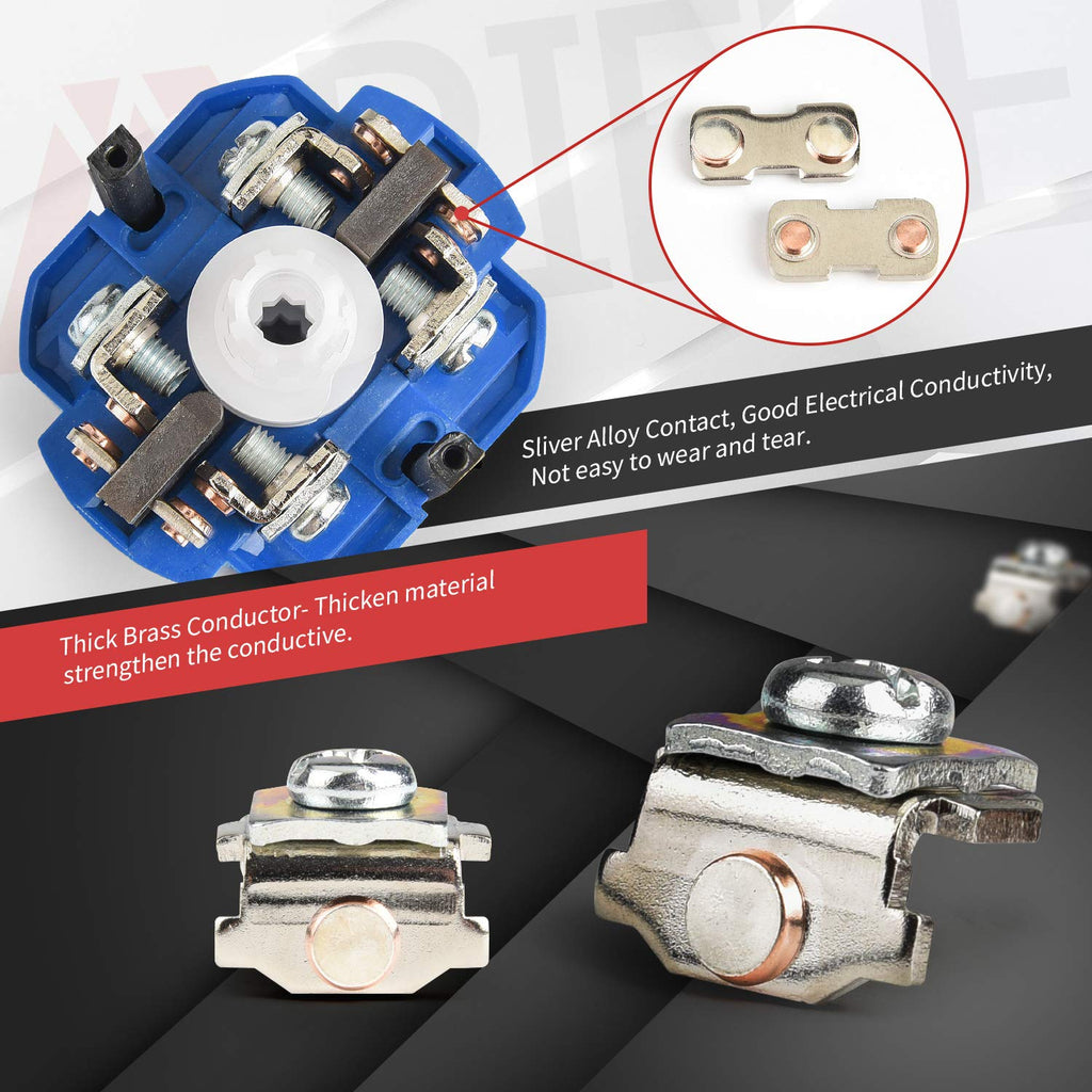 APIELE Changeover Selector Switch 3 Position 440V Universal Rotary Cam Selector (20A 12 Terminal)