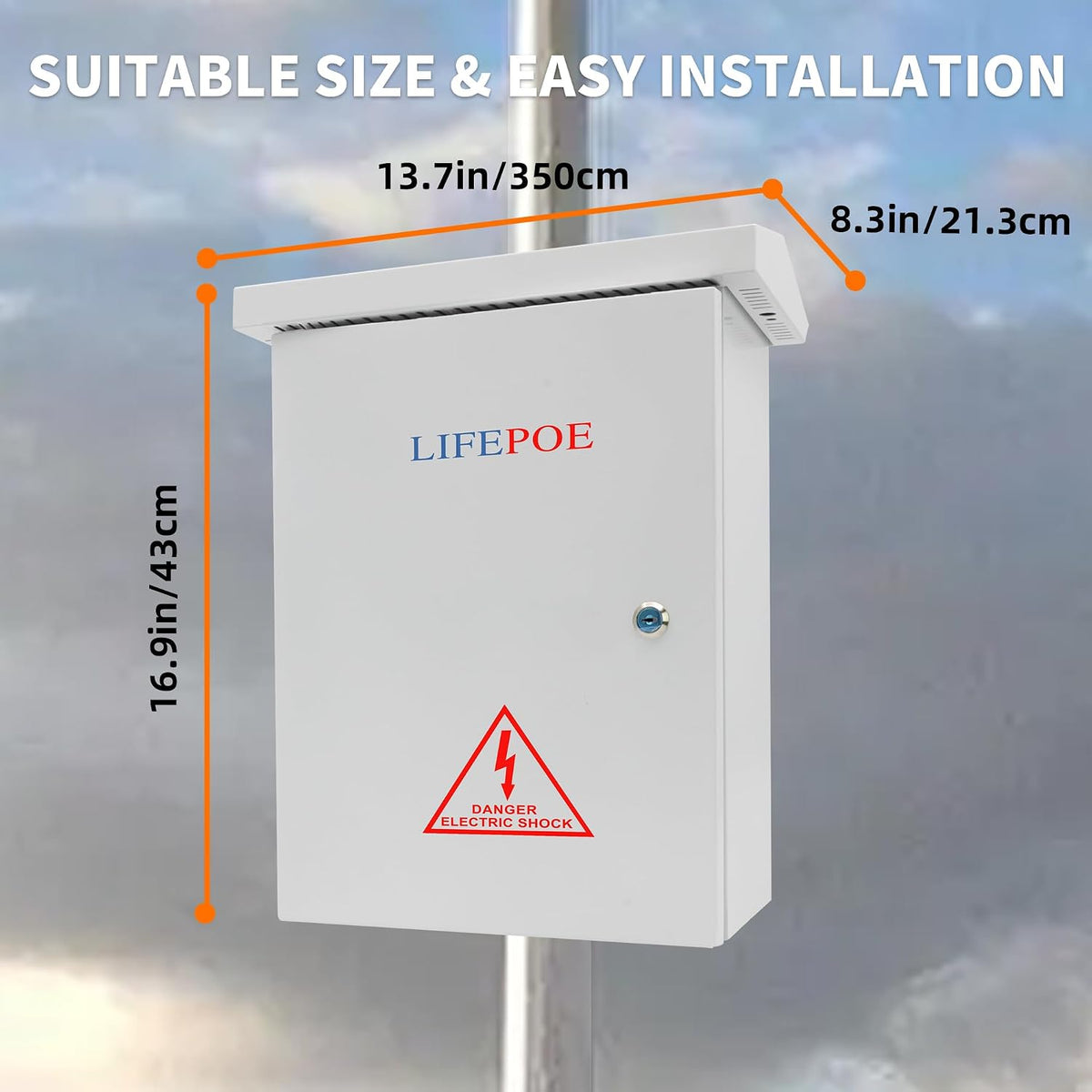 NEMA Outdoor Electrical Box, Cold-Rolled Steel Plate Enclosure