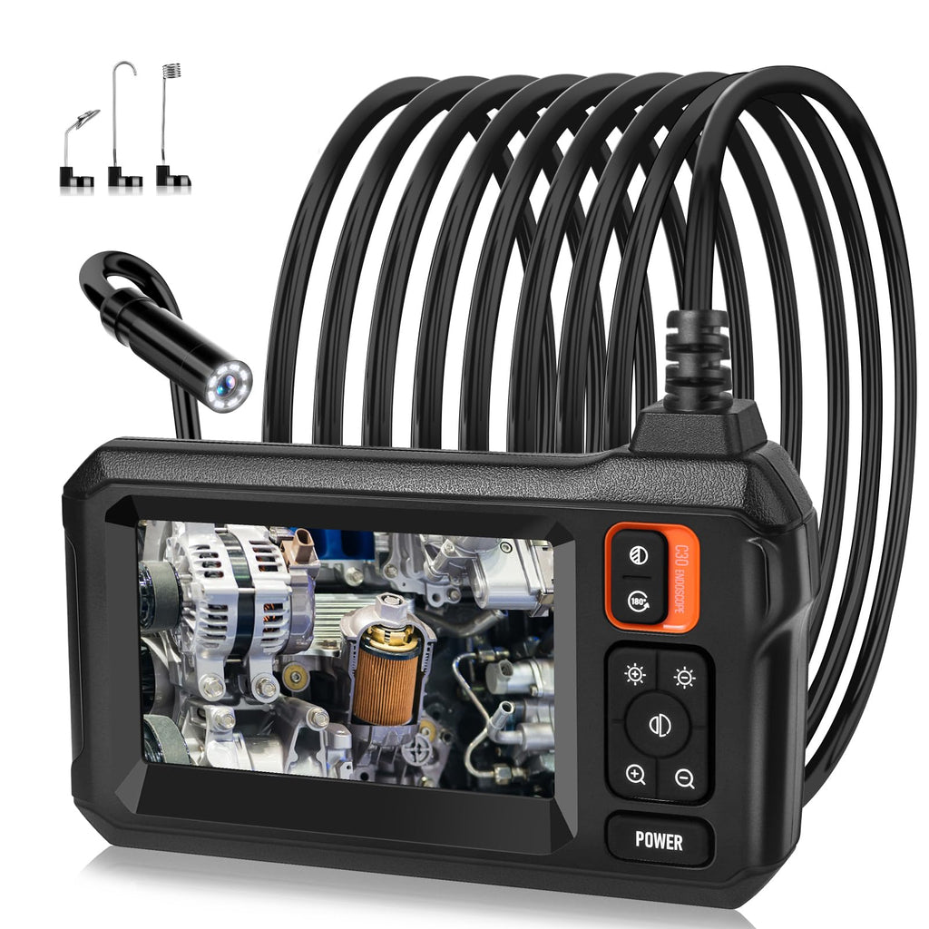 Endoscope Camera with Light,1080P Borescope with 32.8FT Cable, Single Lens