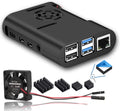Raspberry Pi 4 Case with Cooling Fan and Heatsink for Pi 4B