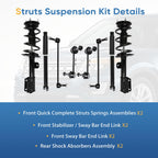 8pcs Struts Shocks Kit for 2013 2014 2015 2016 2017 2018 for Ford Explorer