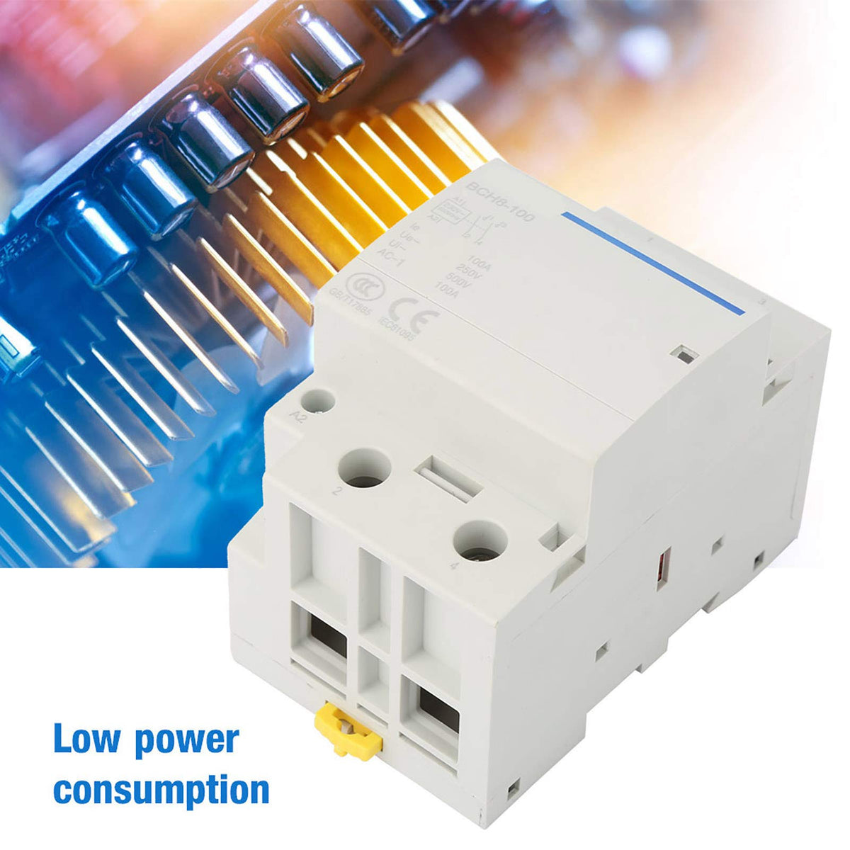 Oumefar Modular AC Contactor 2P 2NO 100A 24V 230V Coil 50/60Hz