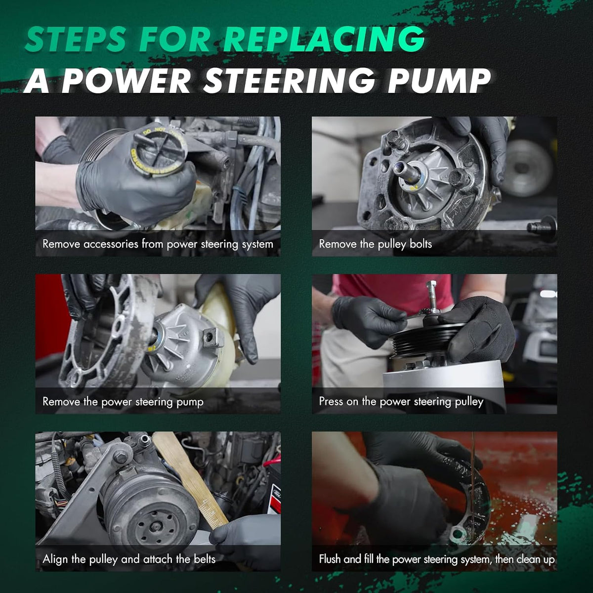 SCITOO Power Steering Pump for Toyota For Tacoma 4Runner T100