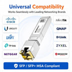 2-Pack SFP to RJ45 10Gb,10Gbase-T sfp to RJ45 Transceiver Module