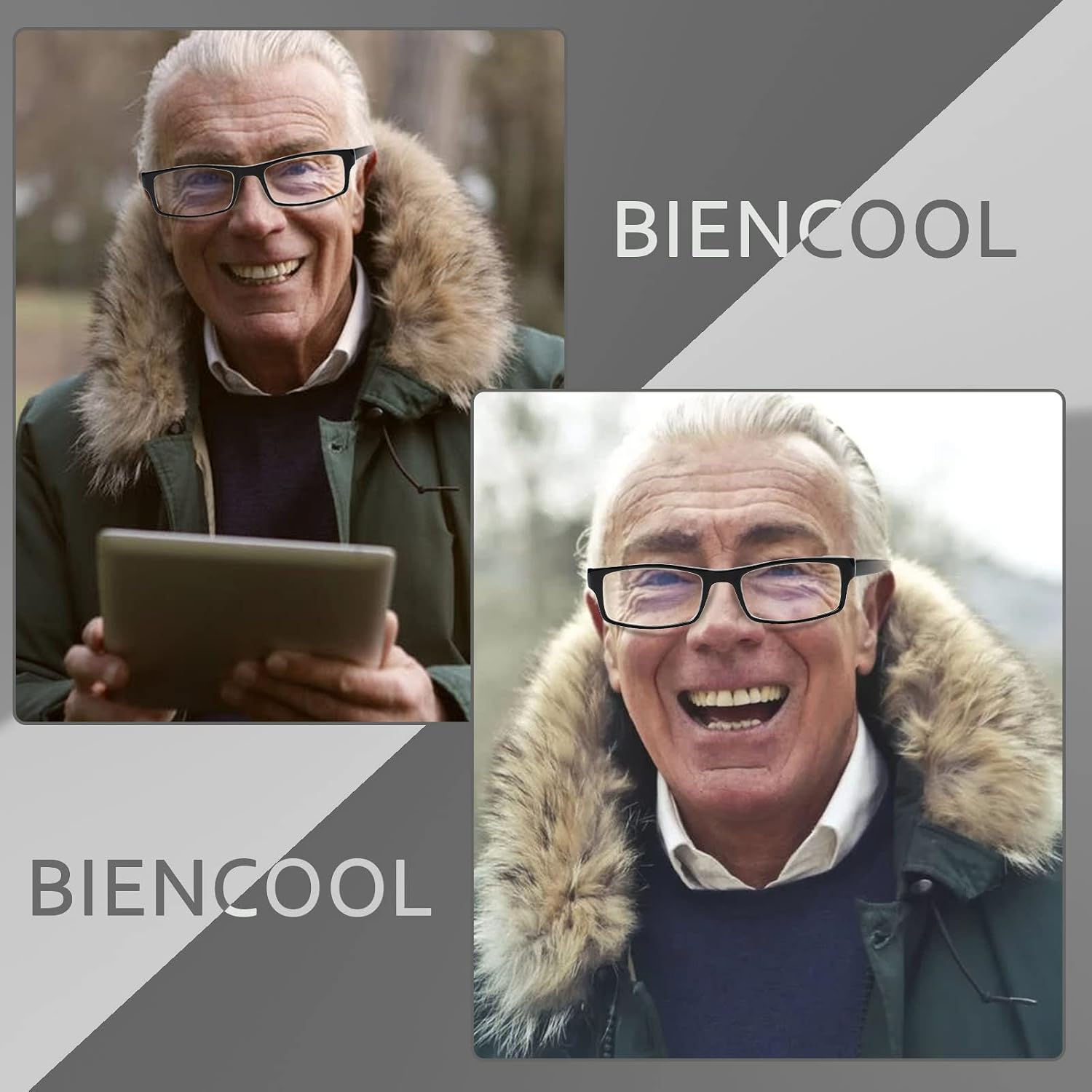 6 Pack Reading Glasses Traditional Frames for Men and Women Readers with Spring Loaded Hinges